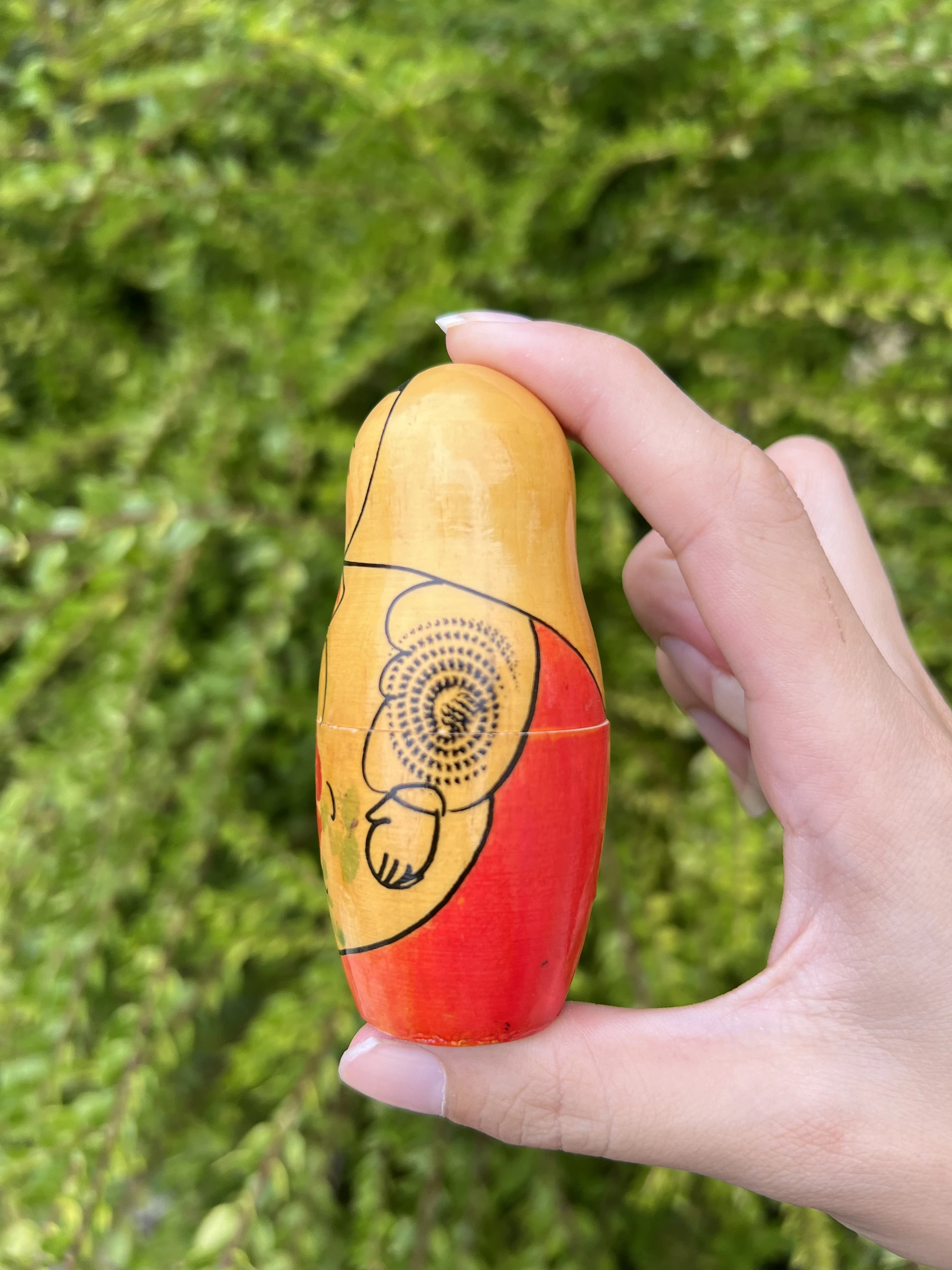🪆 Boneca russa Matrioshka vintage feita na URSS de madeira 4 peças – photo 12